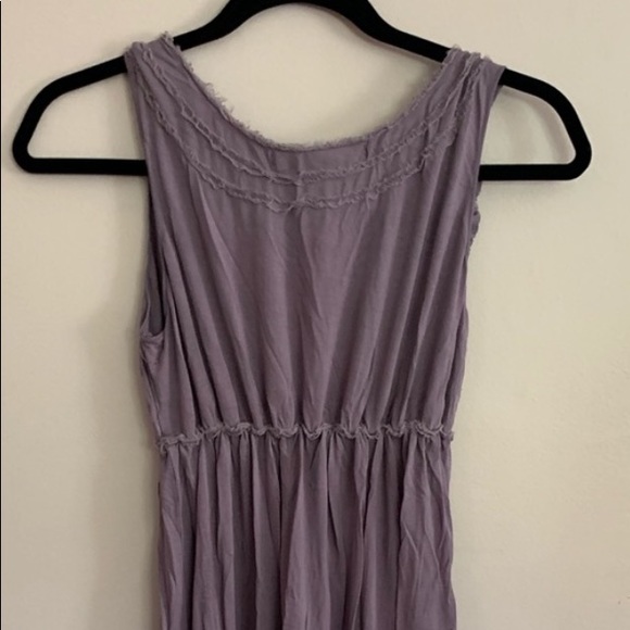 Max Studio Medium Dress Purple Appliqué Neckline - Picture 3 of 3